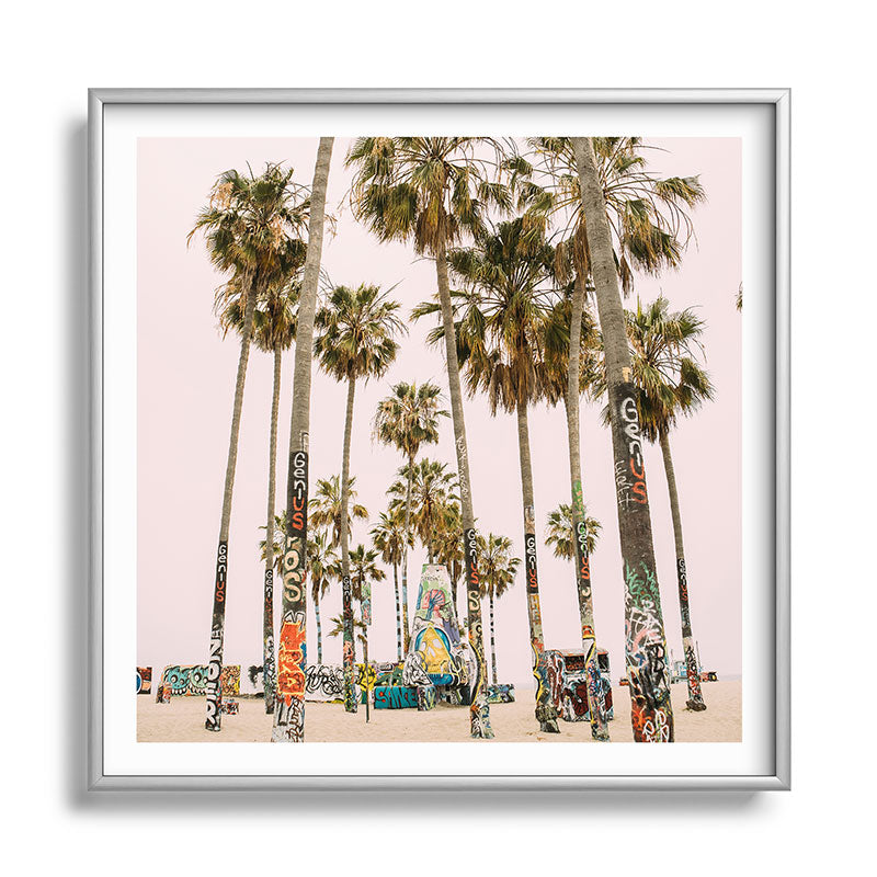 Palm Trees on Venice Beach - Los Angeles California Travel Photography Framed Art Print Gallery Image 140