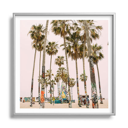 Palm Trees on Venice Beach - Los Angeles California Travel Photography Framed Art Print Gallery Image 140