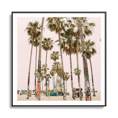 Palm Trees on Venice Beach - Los Angeles California Travel Photography Framed Art Print Gallery Image 126