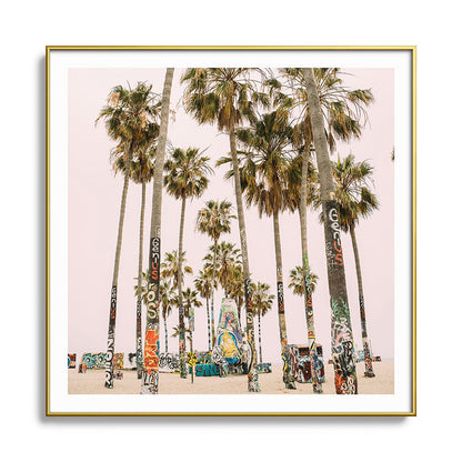 Palm Trees on Venice Beach - Los Angeles California Travel Photography Framed Art Print Gallery Image 136