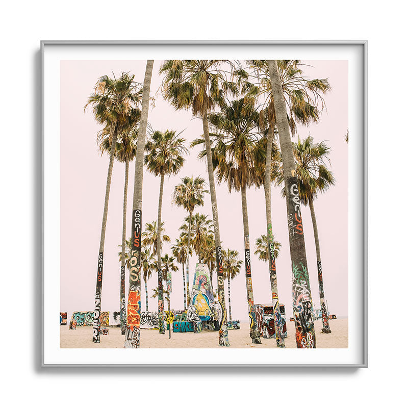 Palm Trees on Venice Beach - Los Angeles California Travel Photography Framed Art Print Gallery Image 141