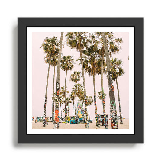 Palm Trees on Venice Beach - Los Angeles California Travel Photography Framed Art Print Gallery Image 2