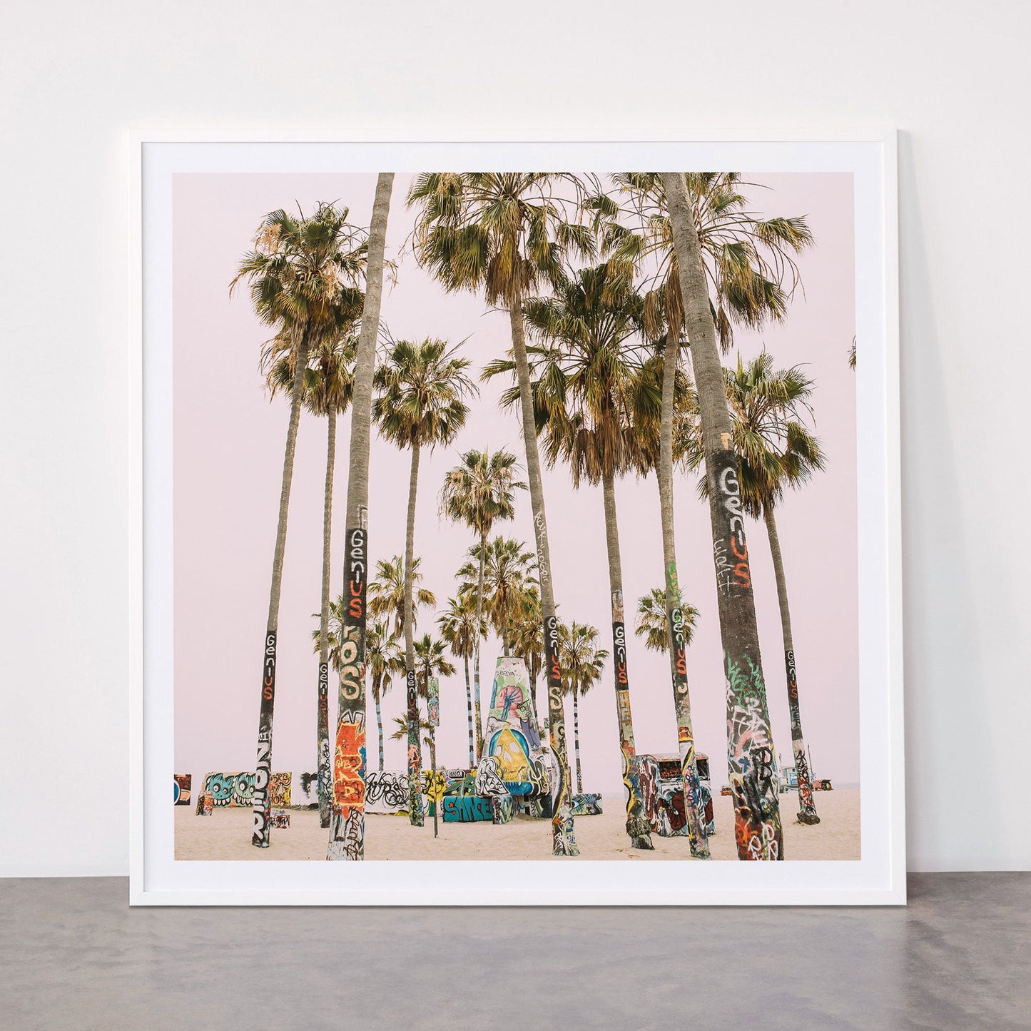 Palm Trees on Venice Beach - Los Angeles California Travel Photography Framed Art Print Gallery Image 43