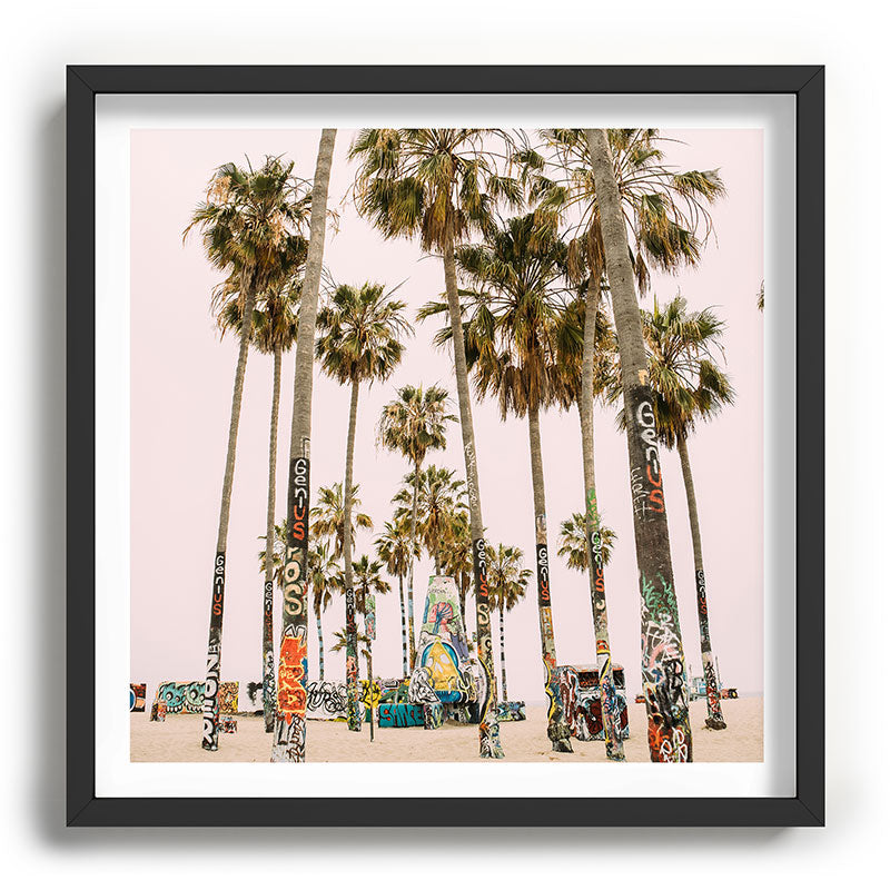 Palm Trees on Venice Beach - Los Angeles California Travel Photography Framed Art Print Gallery Image 93