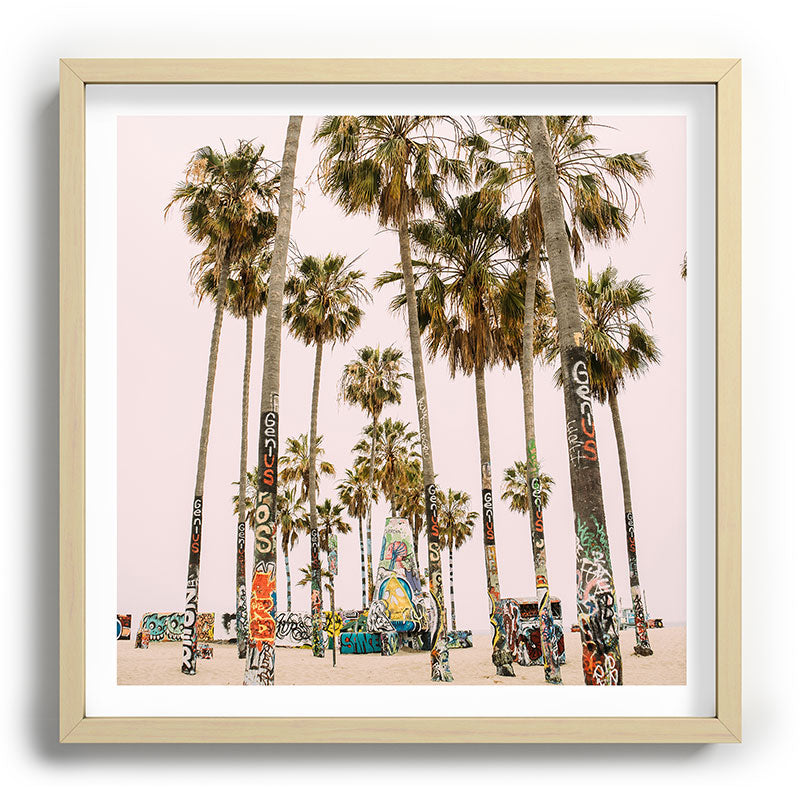 Palm Trees on Venice Beach - Los Angeles California Travel Photography Framed Art Print Gallery Image 109