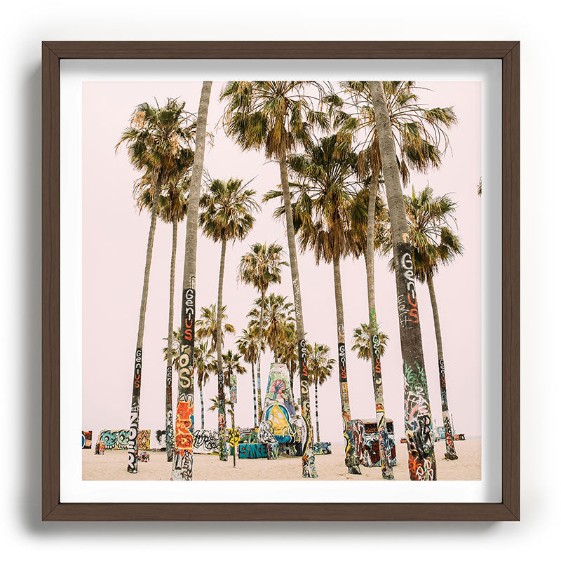 Palm Trees on Venice Beach - Los Angeles California Travel Photography Framed Art Print Gallery Image 101