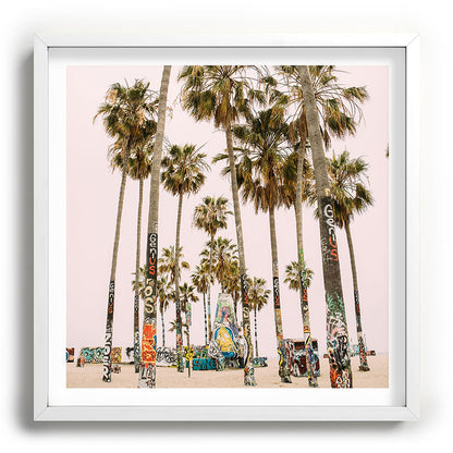 Palm Trees on Venice Beach - Los Angeles California Travel Photography Framed Art Print Gallery Image 118