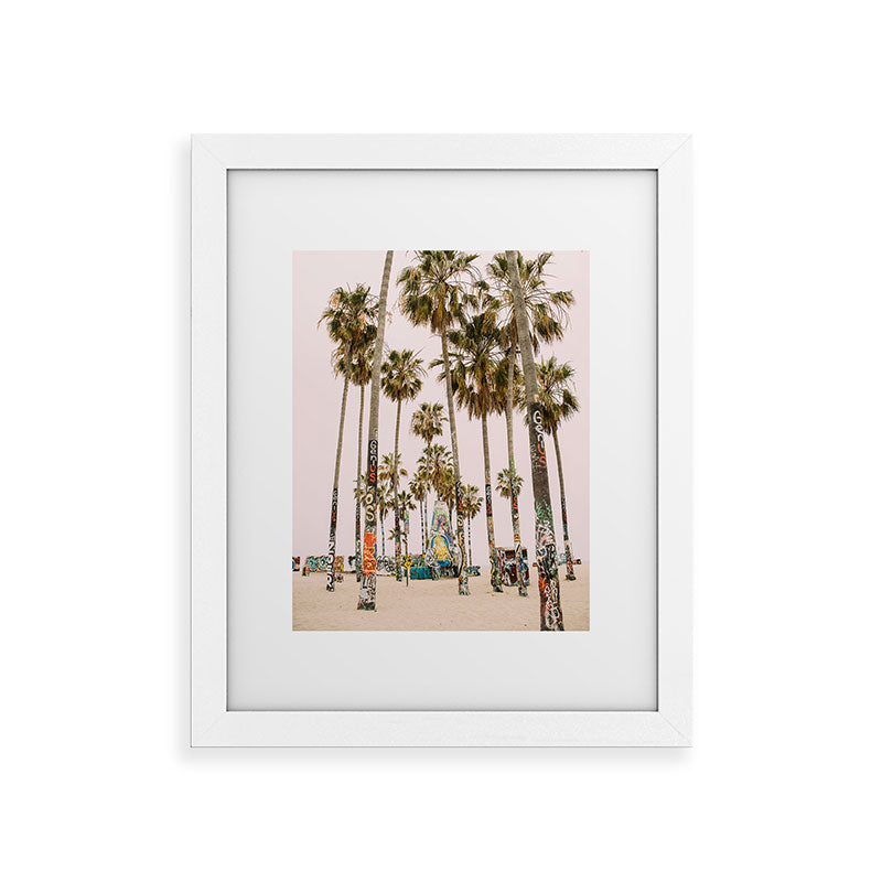 Palm Trees on Venice Beach - Los Angeles California Travel Photography Framed Art Print Gallery Image 69