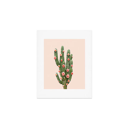 CACTUS AND ROSES Art Print Gallery Image 1
