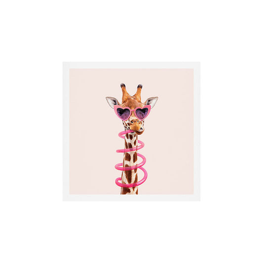THIRSTY GIRAFFE Art Print Gallery Image 1