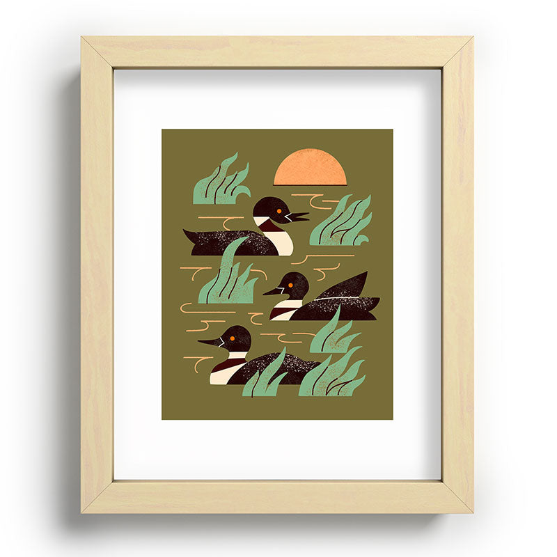 Loons At Dusk Framed Art Print Gallery Image 70