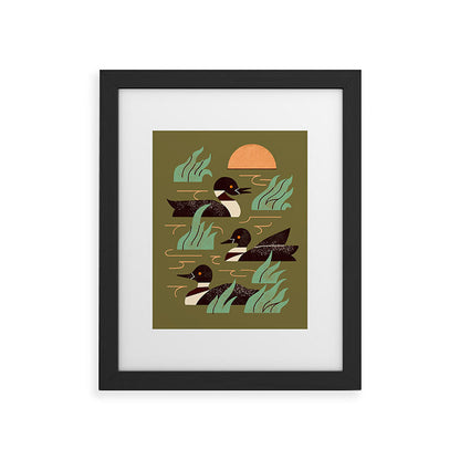 Loons At Dusk Framed Art Print Gallery Image 30
