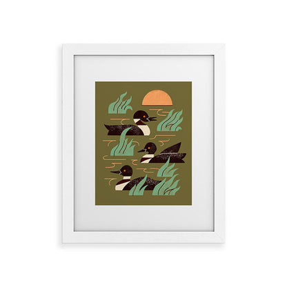 Loons At Dusk Framed Art Print Gallery Image 50
