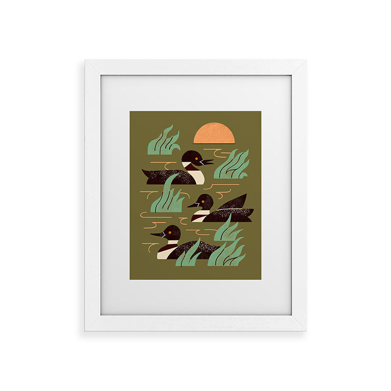 Loons At Dusk Framed Art Print Gallery Image 53