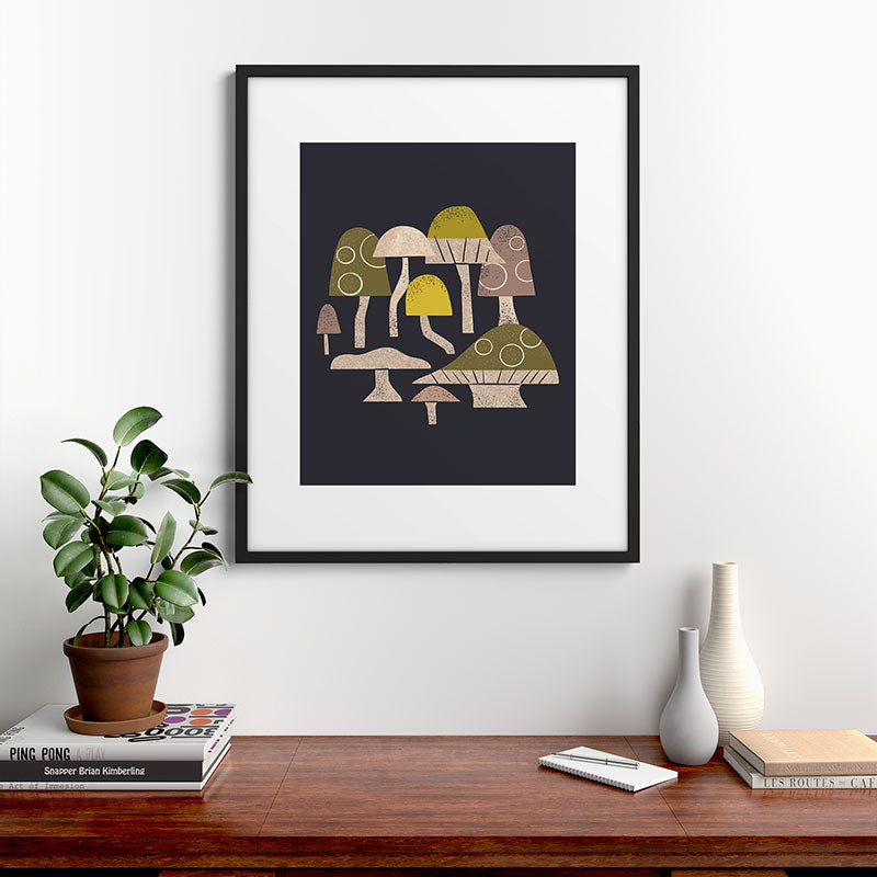Toadstools Framed Art Print Gallery Image 9