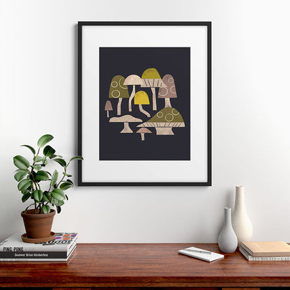 Toadstools Framed Art Print Gallery Image 9