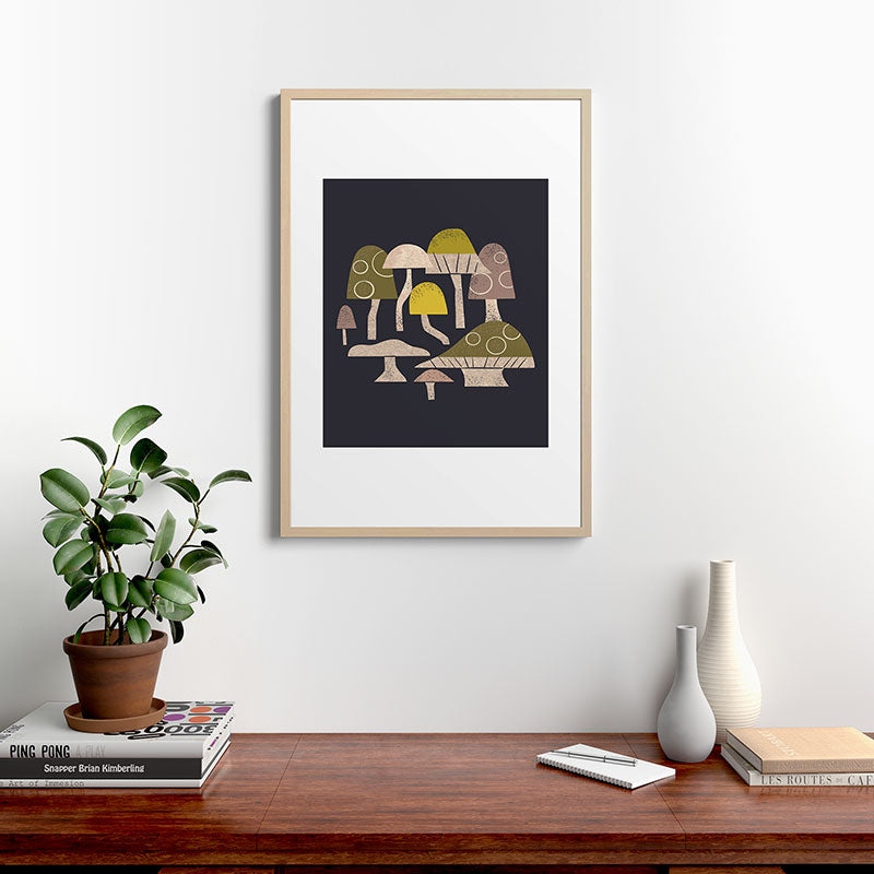 Toadstools Framed Art Print Gallery Image 28