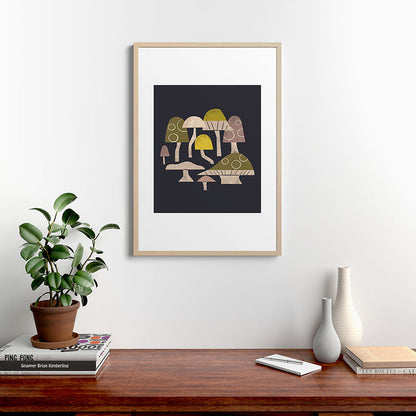 Toadstools Framed Art Print Gallery Image 28
