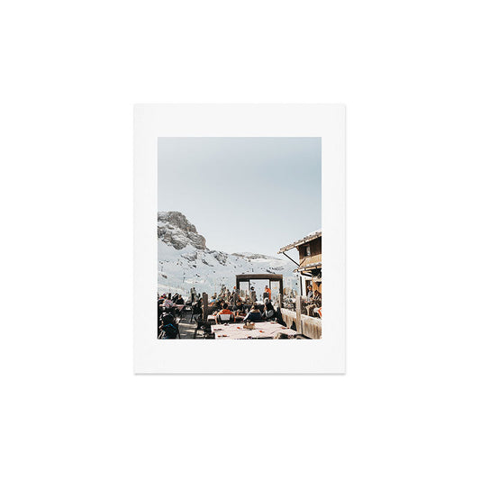 Dolomite Ski Resort | The definition of Mountaintop Après-ski definition | Norther Italy travel prints Art Print Gallery Image 2