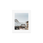 Dolomite Ski Resort | The definition of Mountaintop Après-ski definition | Norther Italy travel prints Art Print Gallery Image 1