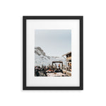 Dolomite Ski Resort | The definition of Mountaintop Après-ski definition | Norther Italy travel prints Framed Art Print Gallery Image 1