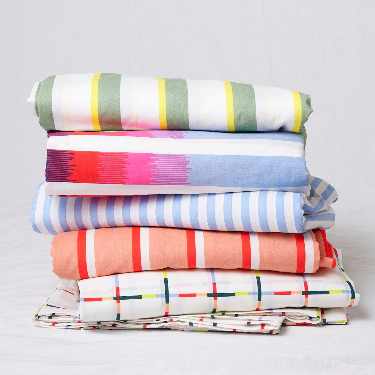 Mod Windowpane Brushed Cotton Sheet Set