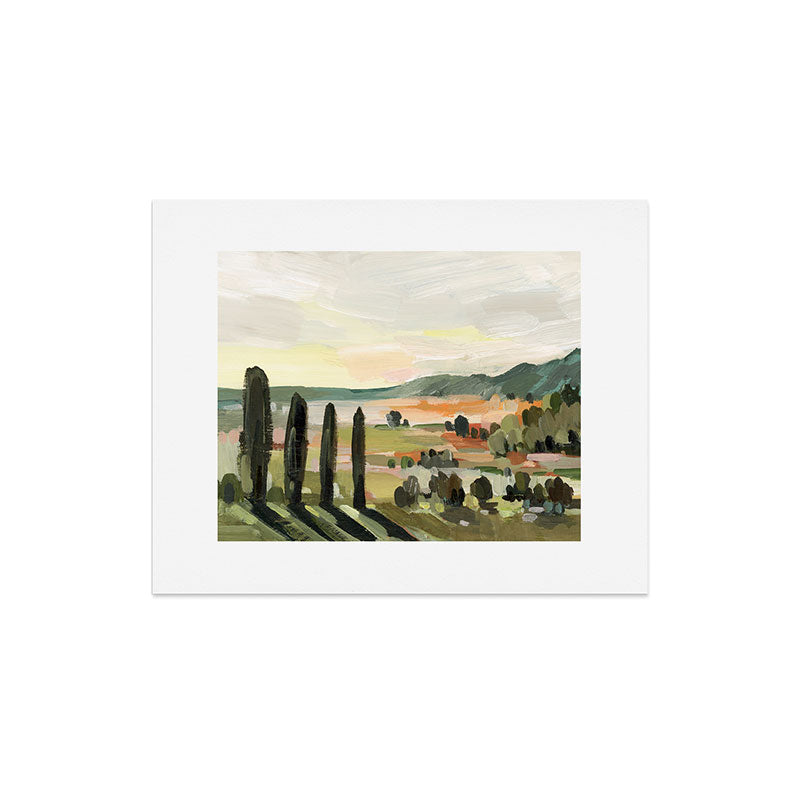 Italian Field in Warm Sunlight Art Print Gallery Image 5