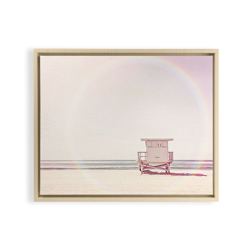 Beach hut Framed Canvas Print Gallery Image 14