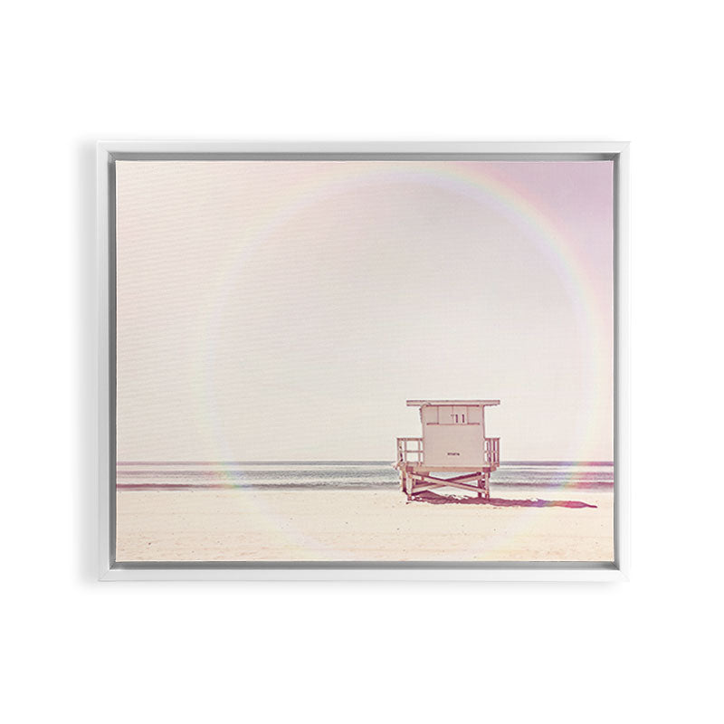 Beach hut Framed Canvas Print Gallery Image 24