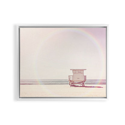Beach hut Framed Canvas Print Gallery Image 24