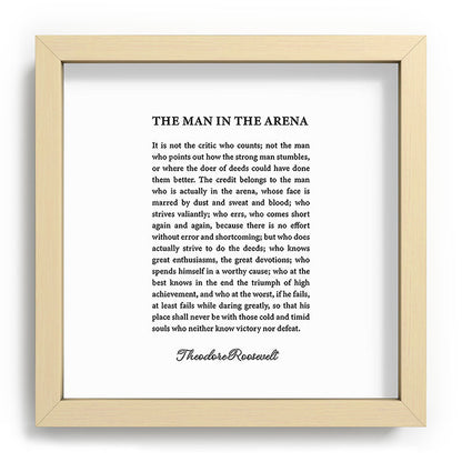 The Man In The Arena Framed Art Print Gallery Image 106