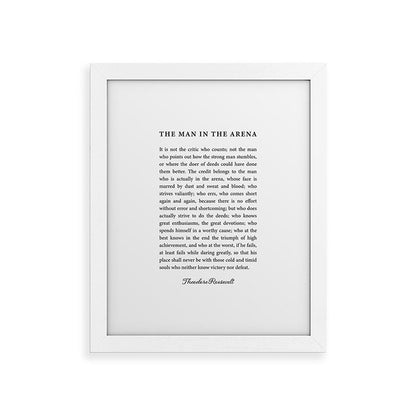 The Man In The Arena Framed Art Print Gallery Image 70