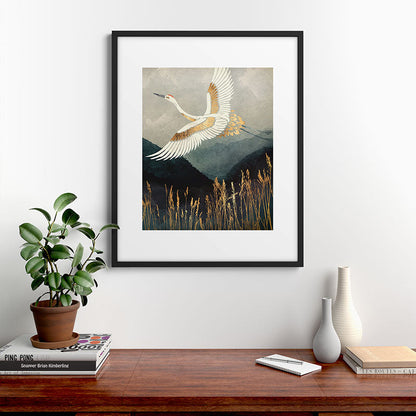 Elegant Flight Framed Art Print Gallery Image 9