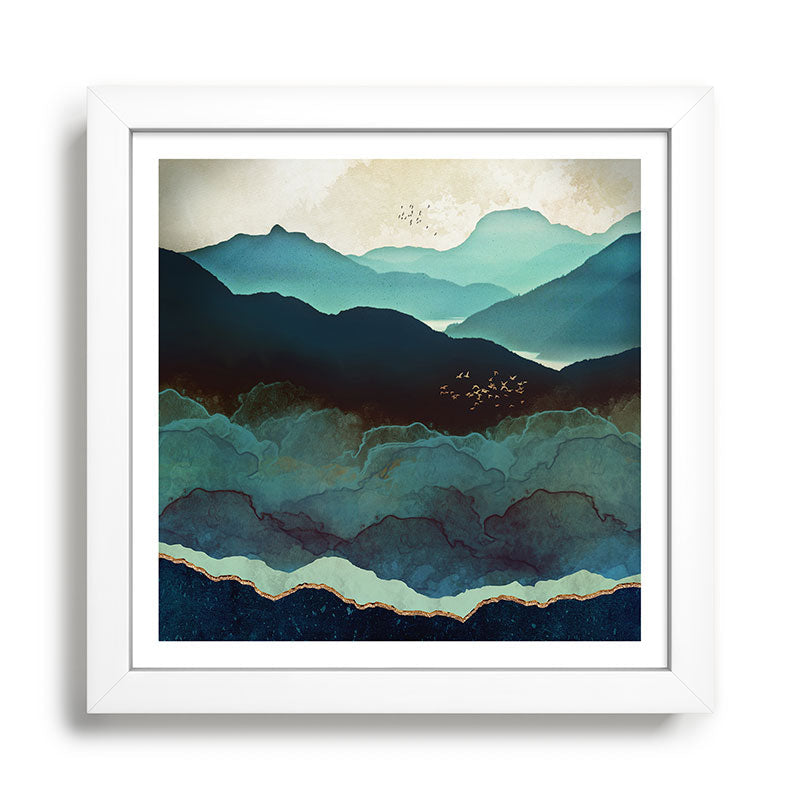 Indigo Mountains Framed Art Print Gallery Image 35