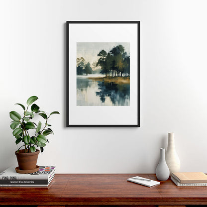 Country Lake II Framed Art Print Gallery Image 6