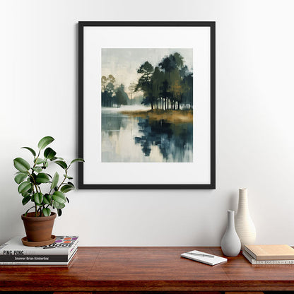 Country Lake II Framed Art Print Gallery Image 35