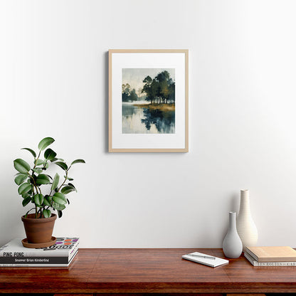 Country Lake II Framed Art Print Gallery Image 19