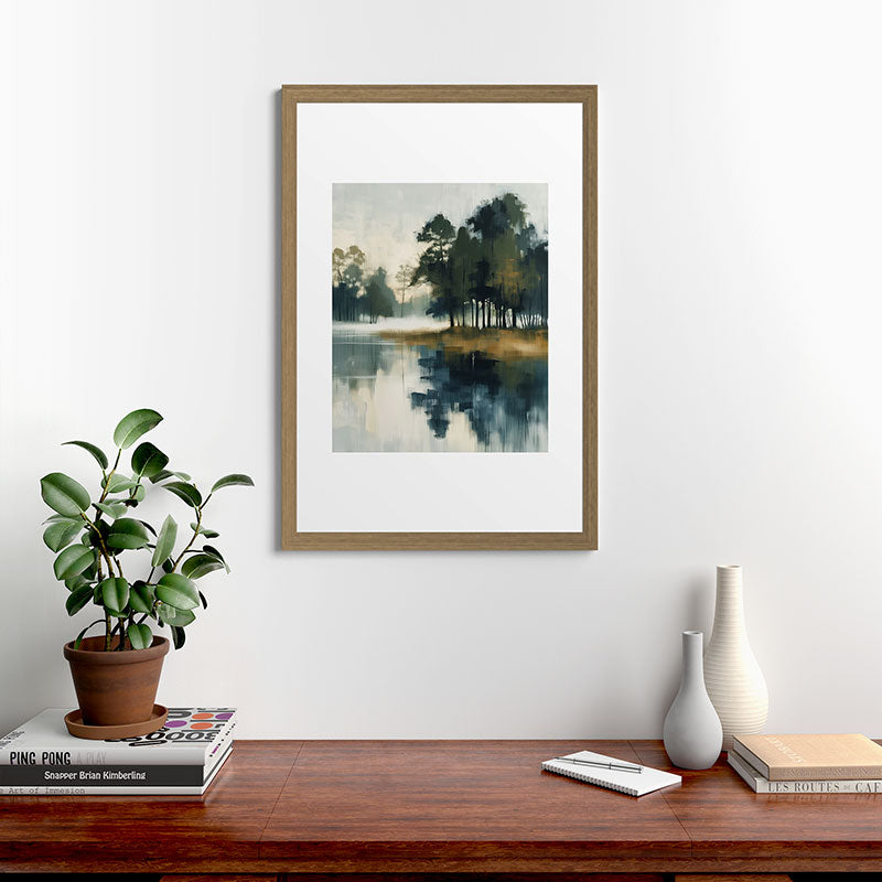 Country Lake II Framed Art Print Gallery Image 41