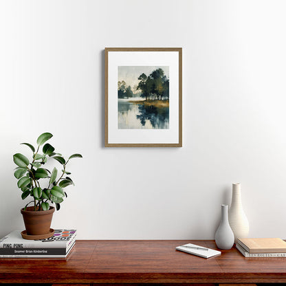 Country Lake II Framed Art Print Gallery Image 12