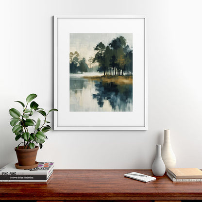 Country Lake II Framed Art Print Gallery Image 56
