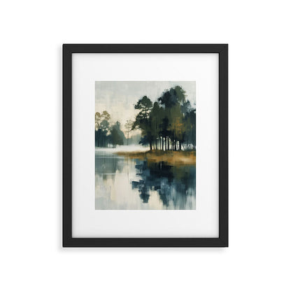 Country Lake II Framed Art Print Gallery Image 4