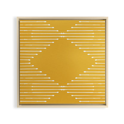 Geo (Yellow) Framed Canvas Print Gallery Image 9