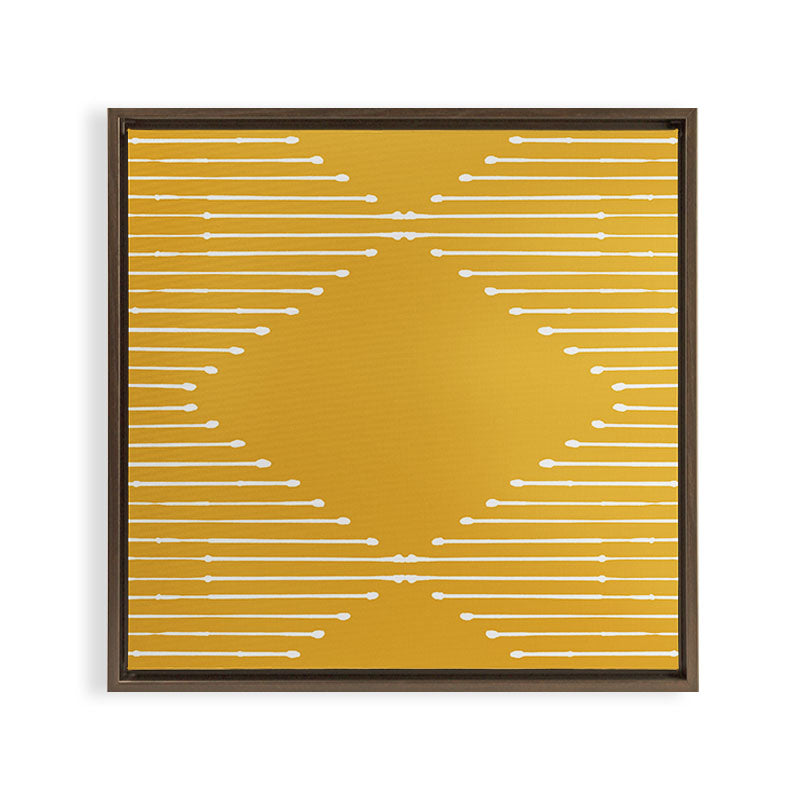 Geo (Yellow) Framed Canvas Print Gallery Image 6