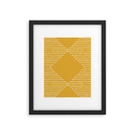 Geo (Yellow) Framed Art Print Gallery Image 1