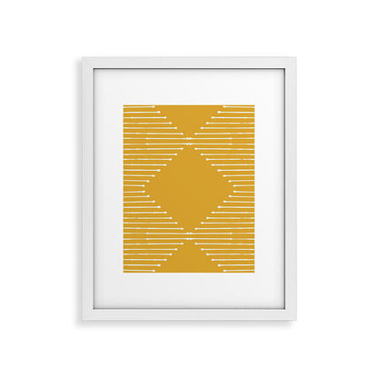 Geo (Yellow) Framed Art Print Gallery Image 13