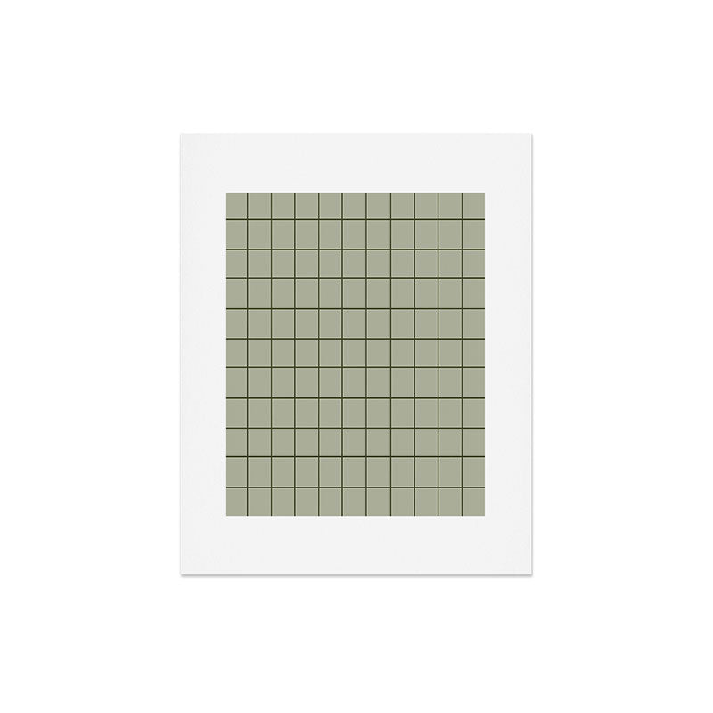 Grid (Green) Art Print Gallery Image 3