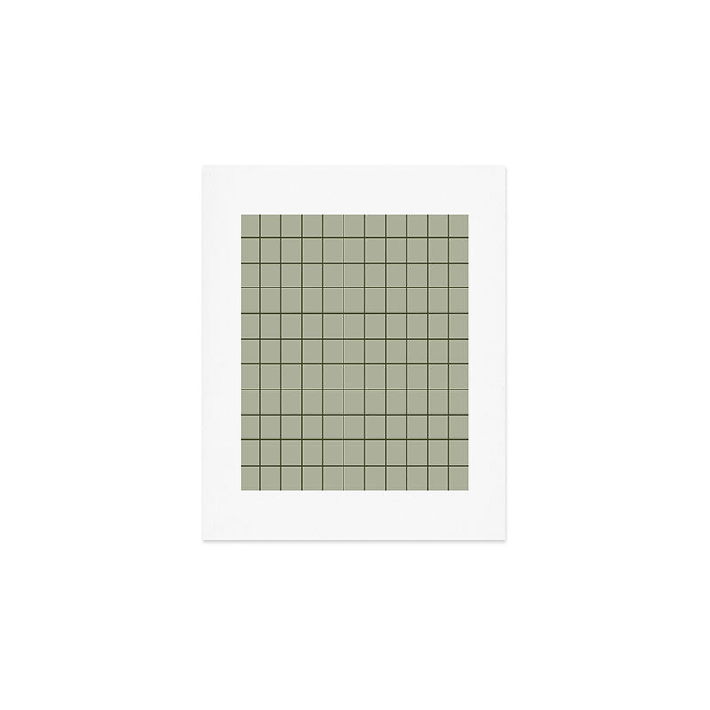 Grid (Green) Art Print Gallery Image 1