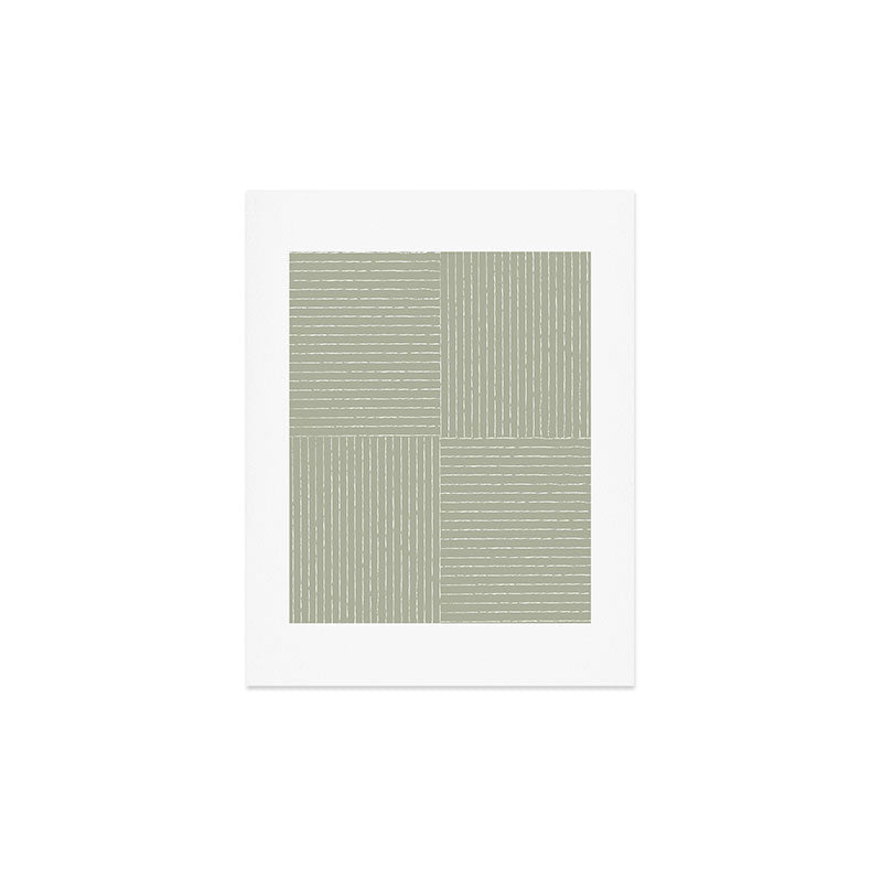 Lines III (Linen Sage) Art Print Gallery Image 2