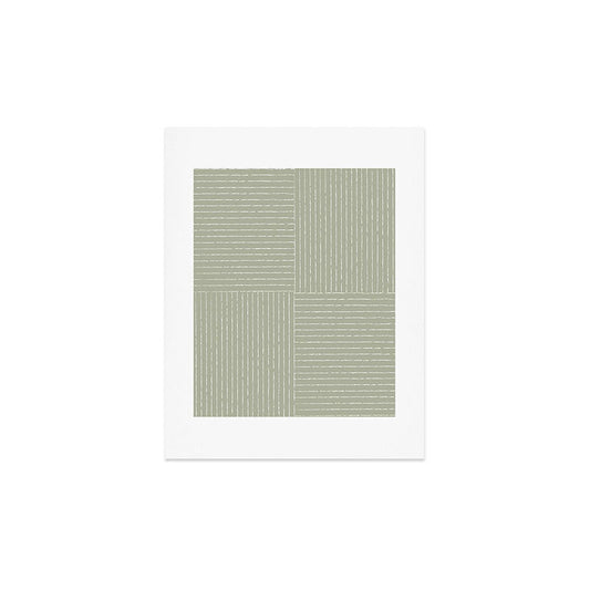 Lines III (Linen Sage) Art Print Gallery Image 2