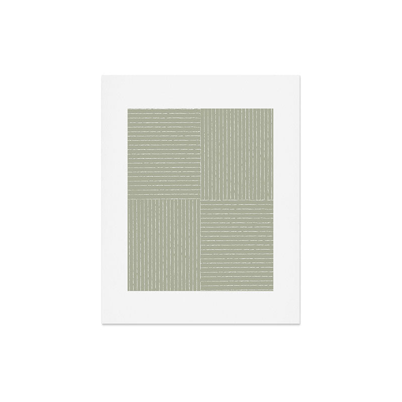 Lines III (Linen Sage) Art Print Gallery Image 3